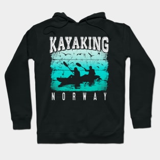 Kayaking Norway - Kayak Norway - Kajak Norway Hoodie